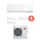 Mitsubishi MSZ-EF Climatizzatore quadri split inverter Bianco | unità esterna 7,2 kW unità interne 9000+9000+9000+12000 BTU MXZ-4E72VA+3MSZ-EF25VE3W+MSZ-EF35VE3W 