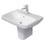 Immagine di Duravit DURASTYLE lavabo 60 cm monoforo, con troppopieno, con bordo per rubinetteria, lato inferiore smaltato, colore bianco 2319600000