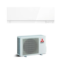 Immagine di Mitsubishi MSZ-EF Kirigamine ZEN Climatizzatore monosplit inverter, Bianco | unità esterna 3.5 kW unità interna 12000 BTU MUZ-EF35VE-MSZ-EF35VE2W