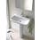 Immagine di Duravit DURASTYLE lavabo 60 cm con 3 fori per rubinetteria, con troppopieno, con bordo per rubinetteria, lato inferiore smaltato, WonderGliss, colore bianco 23196000301