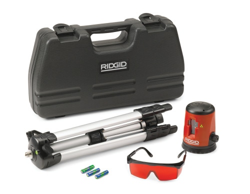 Immagine di Ridgid Kit composto da micro CL-100 con livella laser a linee incrociate auto-livellante e distanziometro laser micro LM-100, portata 50 m, con regolazione istantanea delle misure 38758+36158