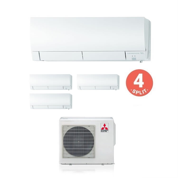 Immagine di Mitsubishi MSZ-FH Kirigamine Climatizzatore quadri split MXZ-4E72VA+3MSZ-FH25VE+MSZ-FH35VE 9+9+9+12 BTU