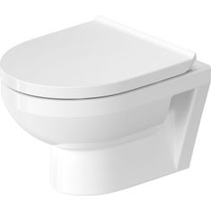 Immagine di Duravit No.1 set vaso sospeso Compact Rimless® e sedile con coperchio, colore bianco 45750900A1