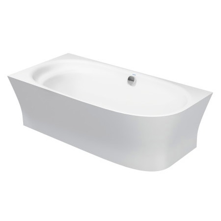 Immagine di Duravit CAPE COD vasca da bagno a incasso angolare a sinistra con rivestimento con sistema d'aria, colore bianco 700362000000000