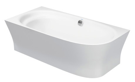 Immagine di Duravit CAPE COD vasca da bagno a incasso angolare a sinistra con rivestimento con sistema d'aria, colore bianco 700362000000000