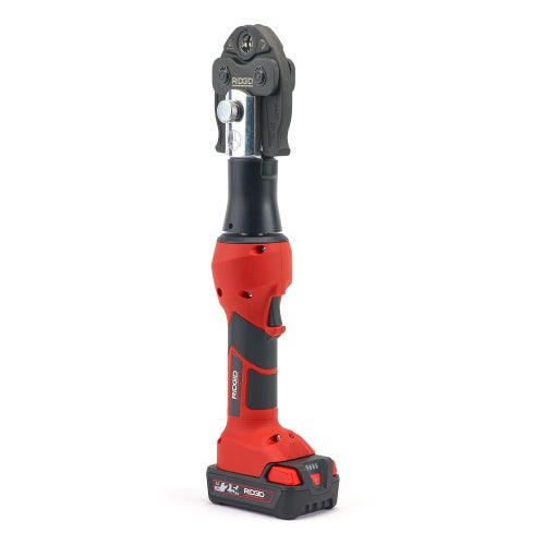 Immagine di Ridgid RP 219 Pressatrice a batteria completo di ganasce M 15-18-22 mm, caricabatterie veloce da 230 V, e cassetta di trasporto + omaggio batteria 2.5 Ah 18 V Li-Ion 69078+56513