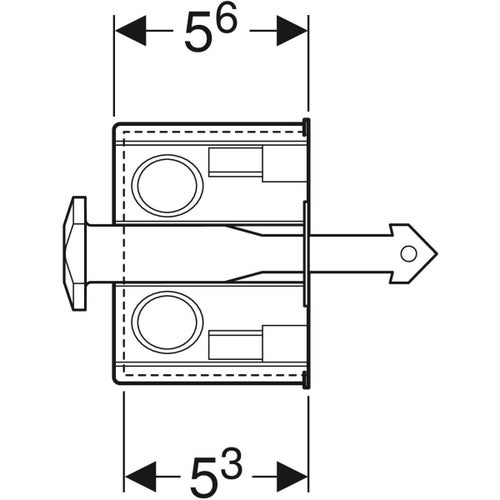 Immagine di Geberit Kit per il montaggio grezzo con scatola da incasso, per modulo Geberit DuoFresh 244.999.00.1
