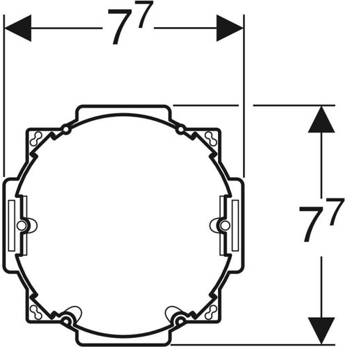 Immagine di Geberit Kit per il montaggio grezzo con scatola da incasso, per modulo Geberit DuoFresh 244.999.00.1