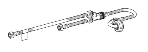 Immagine di Geberit SIGMA70 flessibile completo 8 cm 242.823.00.1