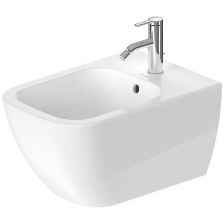 Immagine di Duravit HAPPY D.2 bidet sospeso monoforo, con troppopieno, colore bianco 2258150000