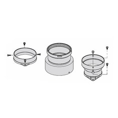 Immagine di Beretta Kit collegamento sistema sdoppiato  Ø 80 20137501