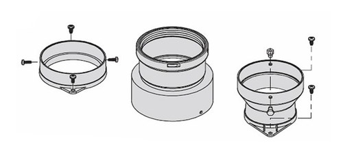 Immagine di Beretta Kit collegamento sistema sdoppiato  Ø 80 20137501
