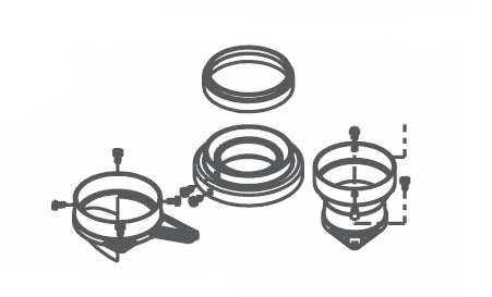 Immagine di Beretta Kit sistema sdoppiato Ø 80 Metallo per 11 e 13 litri 20162668