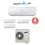 Immagine di Samsung AR5500M Climatizzatore quadri split inverter WiFi Bianco | unità esterna 7 kW unità interne 7000+7000+7000+7000 BTU AJ070FCJ4EH/EU+4xAR07KSWNA 