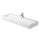 Duravit VERO lavabo consolle 120 cm, monoforo, con troppopieno, WonderGliss, colore bianco 04541200001