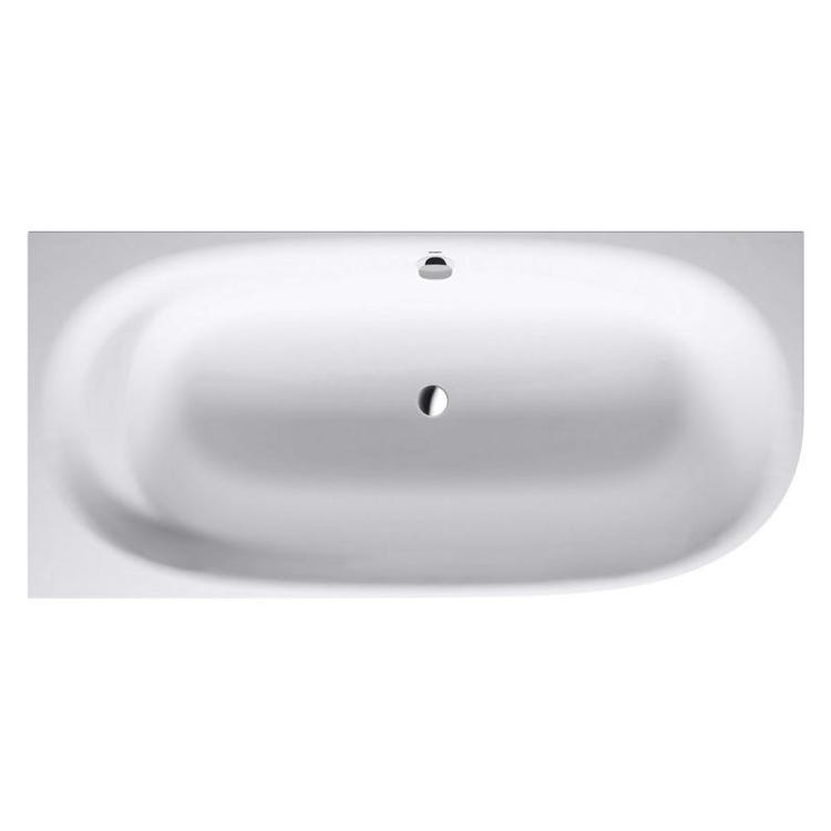 Immagine di Duravit CAPE COD vasca da bagno a incasso angolare a sinistra con rivestimento con sistema d'aria, colore bianco 700362000000000