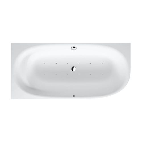 Immagine di Duravit CAPE COD vasca idromassaggio a incasso angolare a sinistra, con rivestimento con sistema d'aria, colore bianco finitura opaco 760362000AS0000