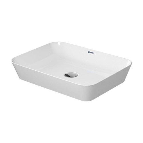 Immagine di Duravit CAPE COD bacinella da appoggio soprapiano L.55 P.40 cm senza troppopieno, colore bianco finitura lucido 2347550000