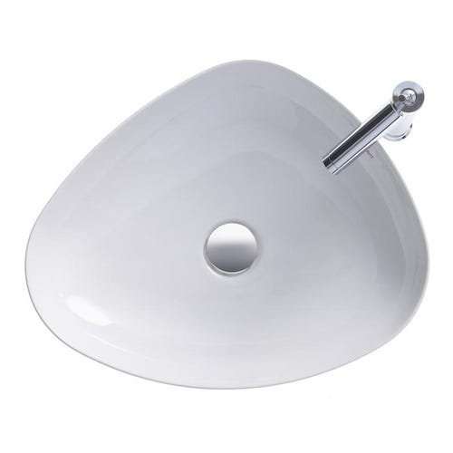 Immagine di Duravit CAPE COD bacinella da appoggio soprapiano L.50 P.40,5 cm senza troppopieno, WonderGliss, colore bianco finitura opaco 23395032001