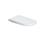 Immagine di Duravit D-CODE sedile con coperchio per vaso Vital, versione allungata con cerniere in acciaio inox, rimovibile, con chiusura rallentata, colore bianco 0060390000