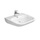 Duravit D-CODE lavabo Vital con troppopieno e bordo per rubinetteria, lato inferiore smaltato, colore bianco 23126000002