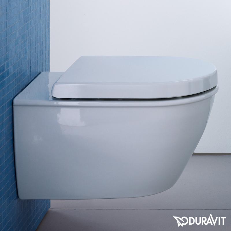 Immagine di Duravit DARLING NEW sedile con coperchio con cerniere in acciaio inox, con chiusura rallentata, rimovibile, colore bianco 0069890000