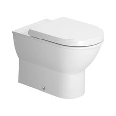 Immagine di Duravit DARLING NEW vaso a pavimento, a cacciata, a filo parete, con scarico orizzontale, fabbisogno di acqua di risciacquo 4,5 l, UWL classe 1, colore bianco 2139090000