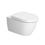 Immagine di Duravit DARLING NEW vaso sospeso Rimless®, a cacciata, senza brida, senza sedile, fabbisogno di acqua di risciacquo 4,5 l, UWL classe 1, WonderGliss, colore bianco 25570900001