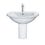 Immagine di Duravit DARLING NEW lavabo 65 cm monoforo, con troppopieno, con bordo per rubinetteria, lato inferiore smaltato, colore bianco 2621650000