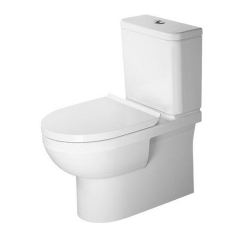 Immagine di Duravit No.1 vaso monoblocco a pavimento Rimless® a cacciata, senza brida e senza sedile, per cassetta appoggiata non inclusa, fabbisogno di acqua di risciacquo 4,5 l, UWL classe 1, colore bianco 2182090000
