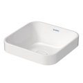 Immagine di Duravit HAPPY D.2 PLUS bacinella da appoggio soprapiano 40 cm con rettifica, senza foro e senza troppopieno, colore bianco 2359400000