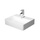 Duravit DURASQUARE lavamani consolle 45 cm monoforo, senza troppopieno, con bordo per rubinetteria, lato inferiore smaltato, colore bianco 0732450041