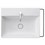 Immagine di Duravit DURASQUARE lavabo consolle rettificato 50 cm monoforo, senza troppopieno, con bordo per rubinetteria, colore bianco 2353500071