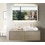 Immagine di Duravit DURASQUARE lavabo consolle 60 cm senza foro per rubinetteria, senza troppopieno, con bordo per rubinetteria, lato inferiore smaltato, WonderGliss, colore bianco 23536000701