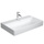 Duravit DURASQUARE lavabo consolle rettificato 80 cm monoforo, senza troppopieno, con bordo per rubinetteria, colore bianco 2353800071