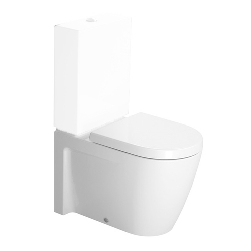 Immagine di Duravit STARCK 2 vaso monoblocco a pavimento, a cacciata, senza sedile e senza cassetta, fabbisogno di acqua di risciacquo 4,5 l, UWL classe 1, colore bianco 2145090000