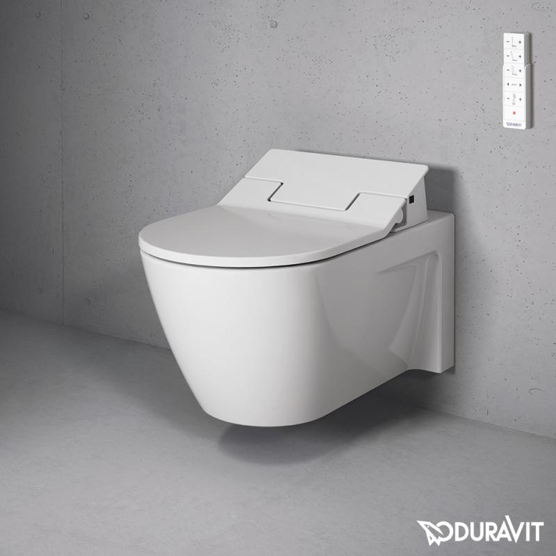 Immagine di Duravit STARCK 2 vaso sospeso per SensoWash® a cacciata, UWL classe 1, WonderGliss, colore bianco 25335900001