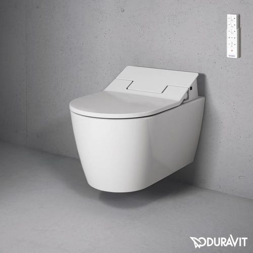Immagine di Duravit ME BY STARCK vaso sospeso, senza sedile, solo in abbinamento a SensoWash®, colore bianco 2528590000
