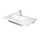 Duravit ME BY STARCK lavabo consolle asimmetrico 83 cm monoforo, con troppopieno, con bordo per rubinetteria, bacino a sinistra, colore bianco 2345830000