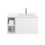 Immagine di Duravit ME BY STARCK lavabo consolle asimmetrico 83 cm monoforo, con troppopieno, con bordo per rubinetteria, bacino a destra, colore bianco 2346830000