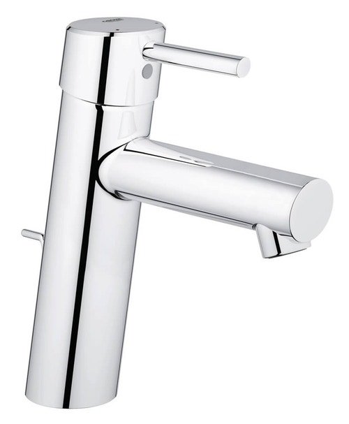Immagine di Grohe CONCETTO miscelatore monocomando H.19 cm, per lavabo, con scarico, finitura cromo 23450001