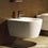 Immagine di Duravit ME BY STARCK set sanitari sospesi, vaso a cacciata Rimless e WonderGliss, sedile con coperchio con chiusura rallentata, bidet monoforo con troppopieno, colore bianco 25290900001+2288150000+0020090000