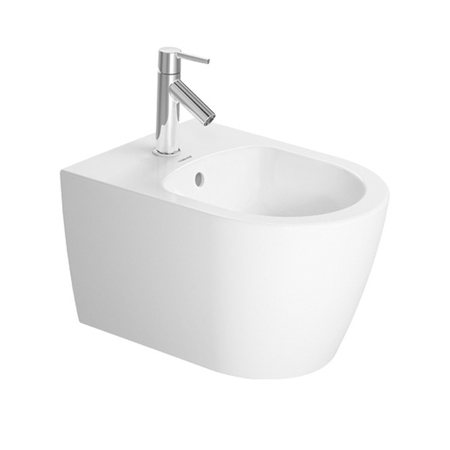 Immagine di Duravit ME BY STARCK COMPACT bidet sospeso P.48 cm, con troppopieno, con bordo per rubinetteria, colore bianco 2290150000