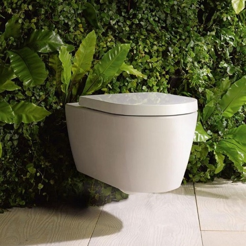 Immagine di Duravit ME BY STARCK vaso sospeso a cacciata P.57 cm, senza sedile, UWL classe 1, fabbisogno di acqua di risciacquo 4,5 l, colore bianco 2528090000