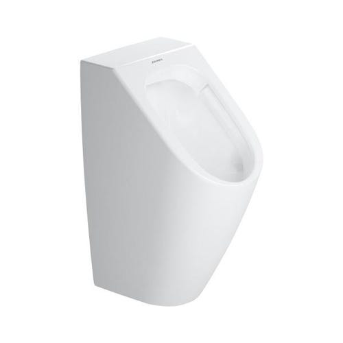 Immagine di Duravit ME BY STARCK orinatoio Rimless® senza brida, con entrata posteriore nascosta, ad aspirazione, scarico orizzontale, senza mosca, colore bianco 2809300000