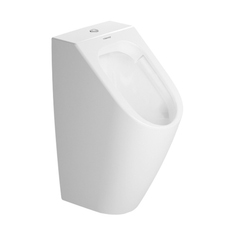 Immagine di Duravit ME BY STARCK orinatoio Rimless®, senza brida, con entrata vista dall'alto, ad aspirazione, scarico a scelta orizzontale nascosto o verticale a vista, senza mosca, colore bianco 2815300000