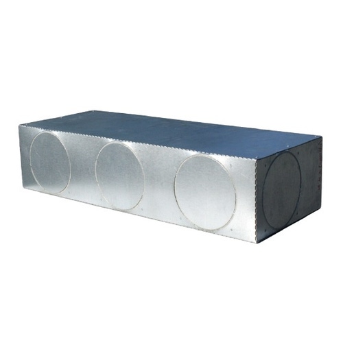 Immagine di Tecnosystemi PLENUM in lamiera elettrozincata coibentata 3 uscite Ø150 mm per SAMSUNG AJ - TNLPEG/EU 026/035 PWD400239