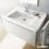Immagine di Duravit STARCK 3 lavabo consolle 85 cm monoforo, con troppopieno e con bordo per rubinetteria, colore bianco 0304800000