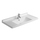 Duravit STARCK 3 lavabo consolle 85 cm monoforo, con troppopieno e con bordo per rubinetteria, WonderGliss, colore bianco 03048000001