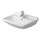 Duravit STARCK 3 lavabo 55 cm monoforo, con troppopieno e bordo per rubinetteria, lato inferiore smaltato, colore bianco 0300550000
